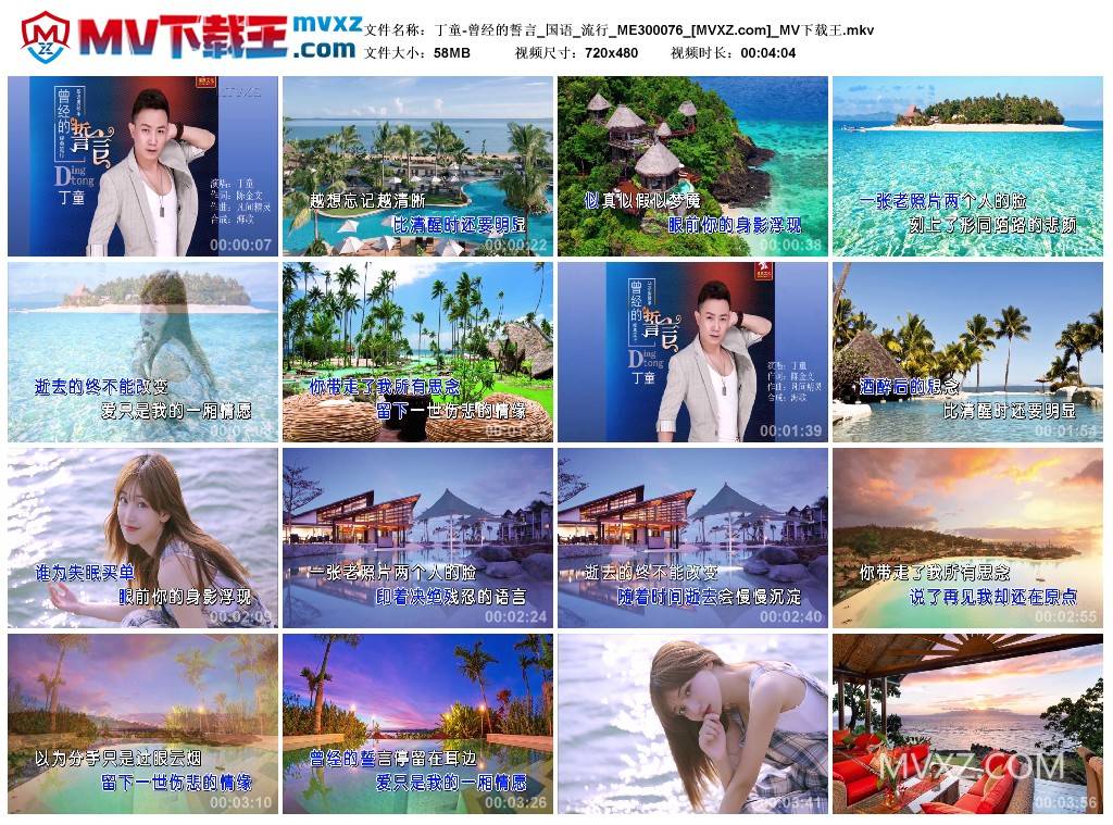 丁童-曾经的誓言_国语_流行_ME300076